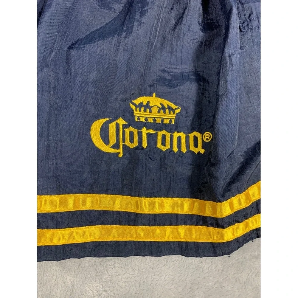 Corona Extra Beer Bottle Graphic Mens M Blue Swim Bottom